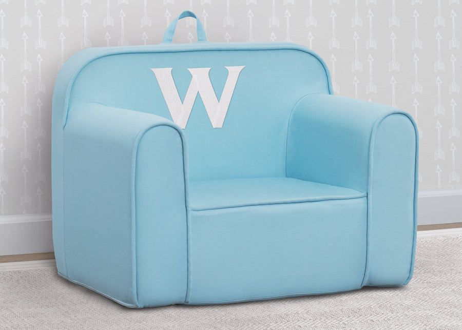W 89-Personalized Monogram Light Blue Cozee Chair