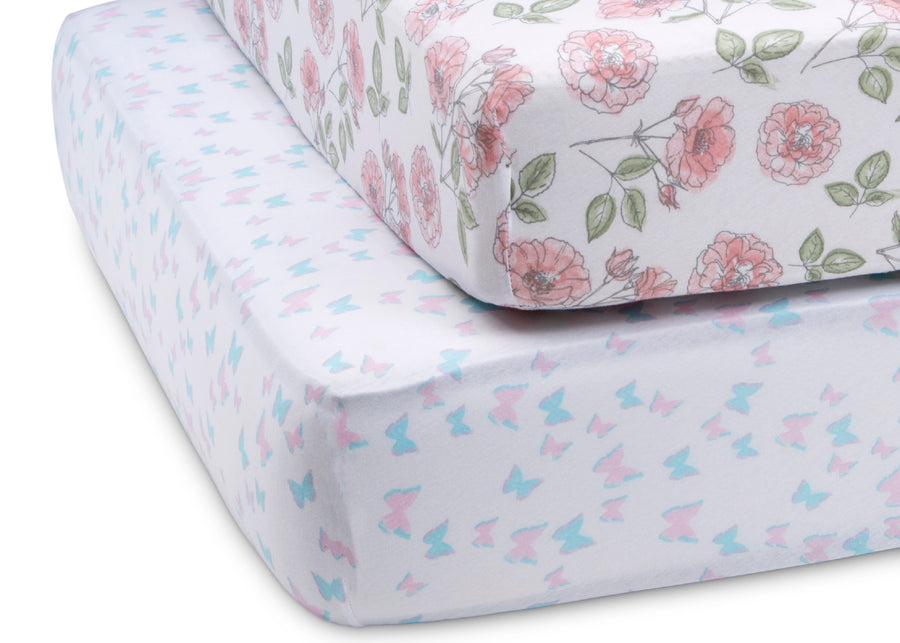 Garden Party (3019) 3-Garden Party Fitted Crib Sheets - 2 Pack