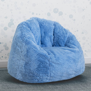 Blue (2027) 1-Cozee Fluffy Chair, Kid Size (For Kids Up To 10 Years Old)