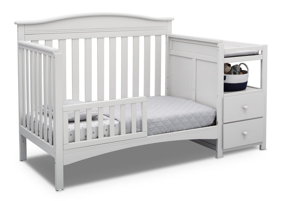 Bianca White (130) 9-Birkley Convertible Crib and Changer