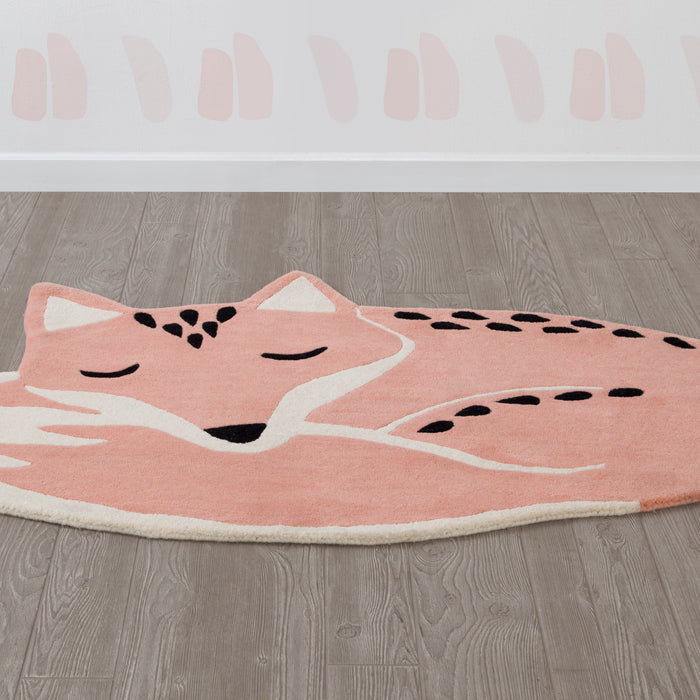 Assorted (999) 2-Hand-Tufted 100% Wool Fox Rug