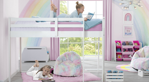 Princess Loft Bed Tent - Curtain Set for Twin Loft Bed (Bed Sold Separately) 4