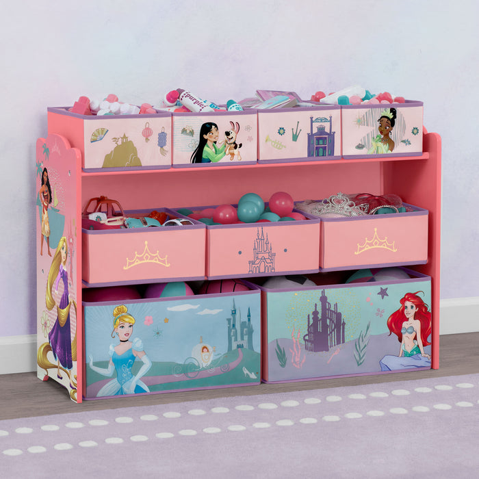Disney Princess (1038) 2-Princess Deluxe 9 Bin Design and Store Toy Organizer