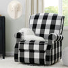 Black Plaid (1355) 13-Oakley Nursery Glider Swivel Rocker Chair