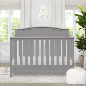 Grey (026) 21-Emery Deluxe 6-in-1 Convertible Crib