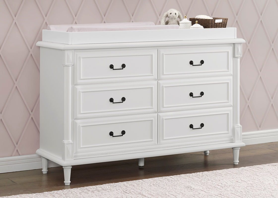Simmons Kids Juliette 6 Drawer Dresser with Changing Top