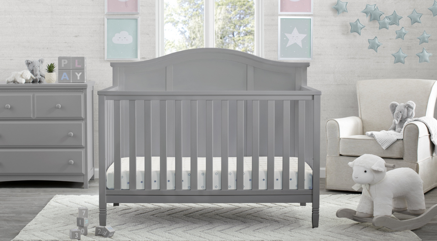 Grey (026) 48-Madrid 5-in-1 Convertible Crib