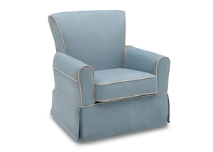 Frozen Blue with Cream (499) 7-Benbridge Upholstered Glider