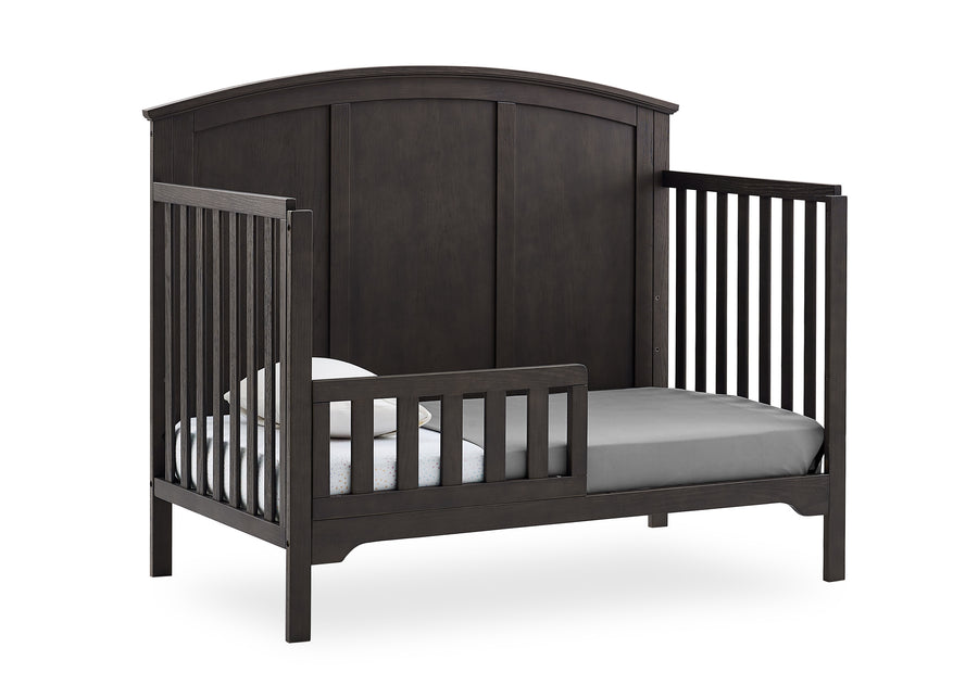 Textured Stone Grey (1460) 12-Sweet Beginnings Sage Curve Top 6-in-1 Convertible Crib