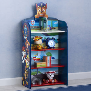 Paw Patrol (1121) 20-PAW Patrol Wooden Playhouse 4-Shelf Bookcase
