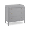 Grey (026) 3-Remy 3 Drawer Dresser with Changing Top