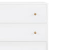 Bianca White with Natural (123) 8-Essex 3 Drawer Dresser