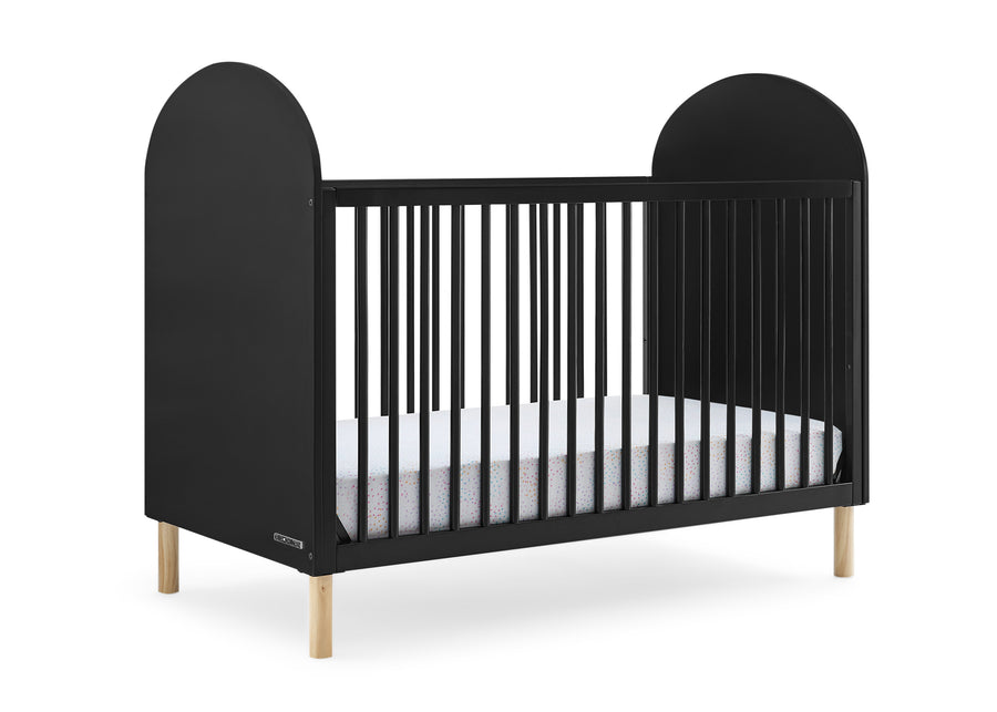 Ebony with Natural (1482) 10-Reese 4-in-1 Convertible Crib