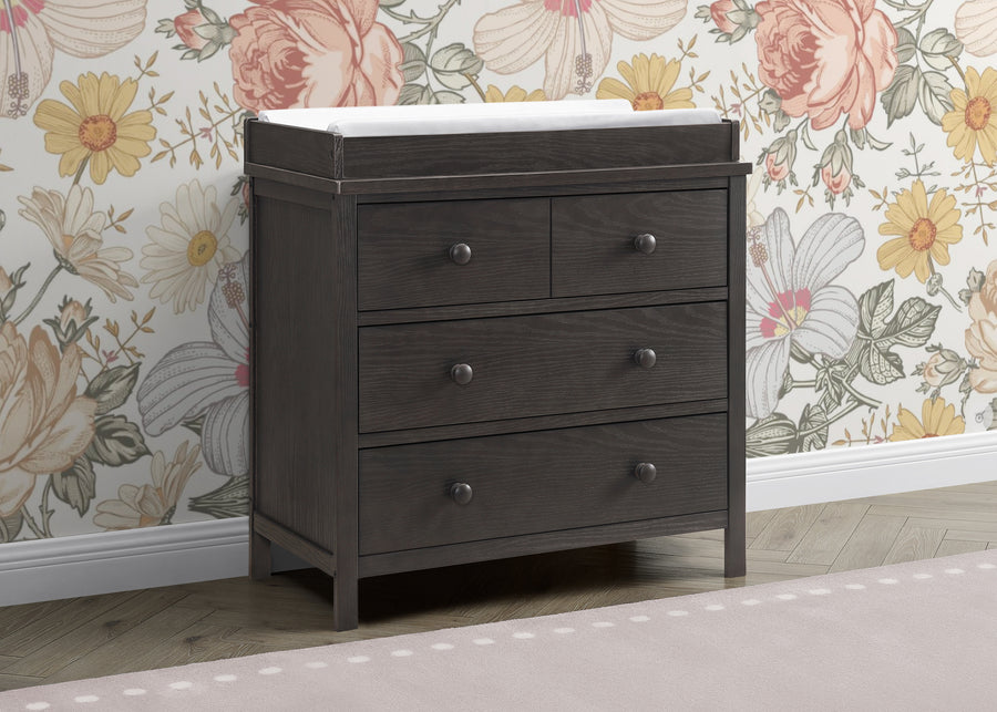 Textured Stone Grey (1460) 2-Sweet Beginnings 3 Drawer Dresser