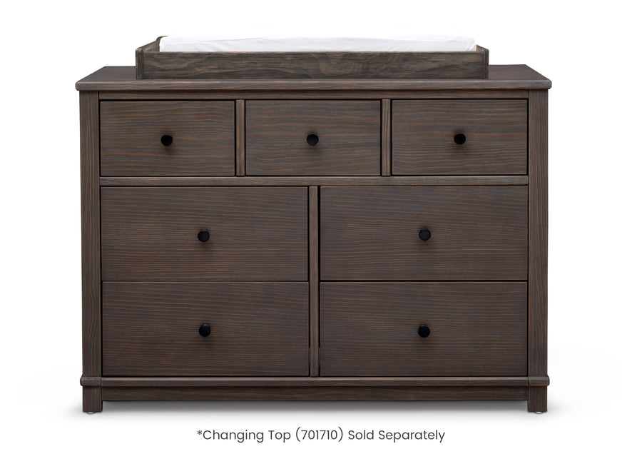 Rustic Grey (084) 2-Monterey 7 Drawer Dresser