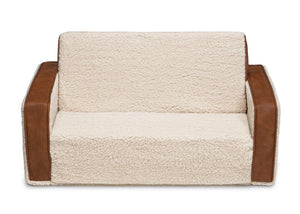 Cream Sherpa with Brown Leather (5047) 2
