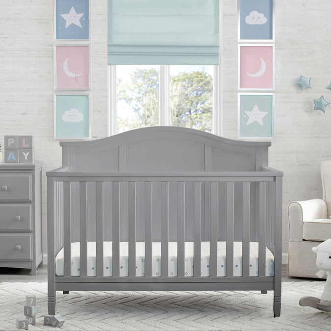 Grey (026) 10-Madrid 5-in-1 Convertible Crib