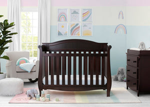 Lancaster 4-in-1 Convertible Crib Delta Children Dark Chocolate (207) 0