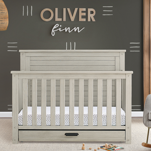 Caden 6-in-1 Rustic Mist Crib with Trundle Drawer 15