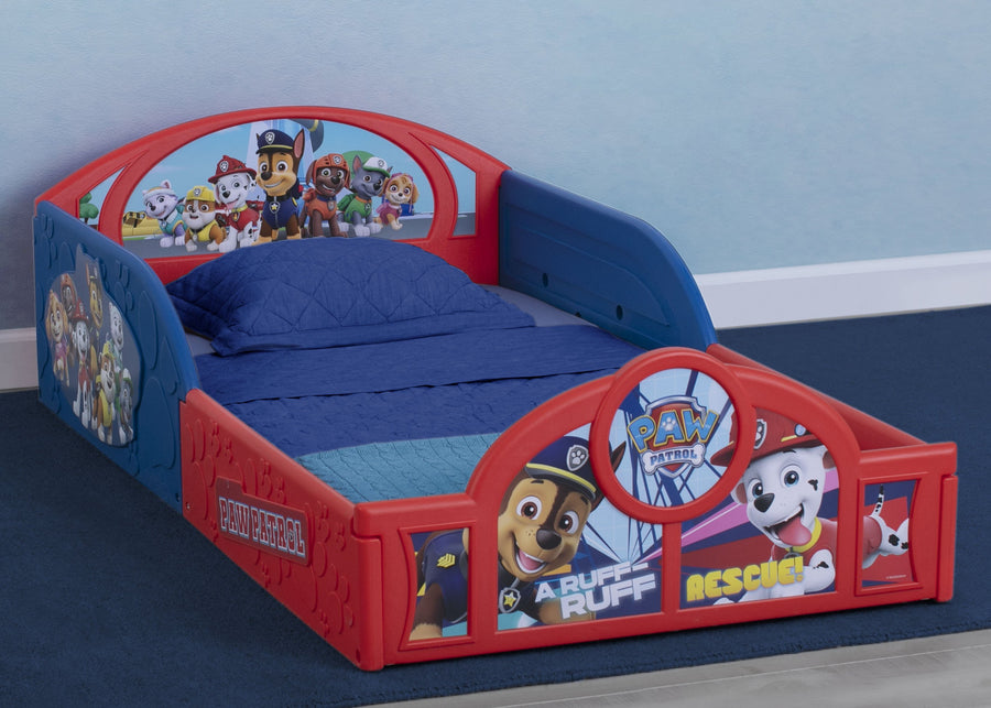 Paw Patrol (1121) 1-PAW Patrol Plastic Sleep and Play Toddler Bed