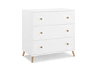 Bianca White with Natural (123) 7-Essex 3 Drawer Dresser