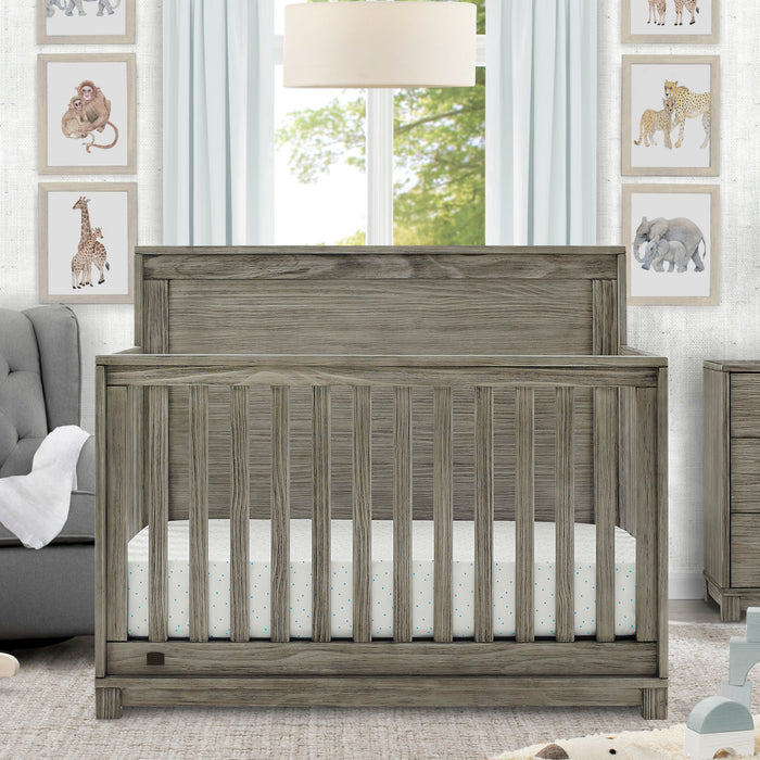 Rustic White (119) 3-Willow 6-in-1 Convertible Crib