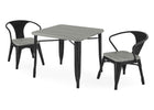 Black with Grey Barnboard (1438) 5-Bistro Kids Play Table (Chairs Not Included)