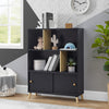 Midnight Grey with Natural (1372) 7-Hudson Bookcase