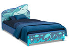 Blue (2027) 2-Shark Upholstered Twin Bed