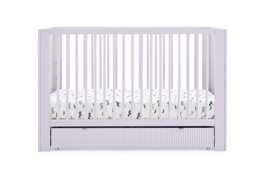 Lilac (539) 2-Cassie 4-in-1 Convertible Crib with Underdrawer