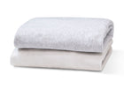 DCB: Assorted (999) 6-Fitted Crib Sheets - 2 Pack, White & Heather Grey