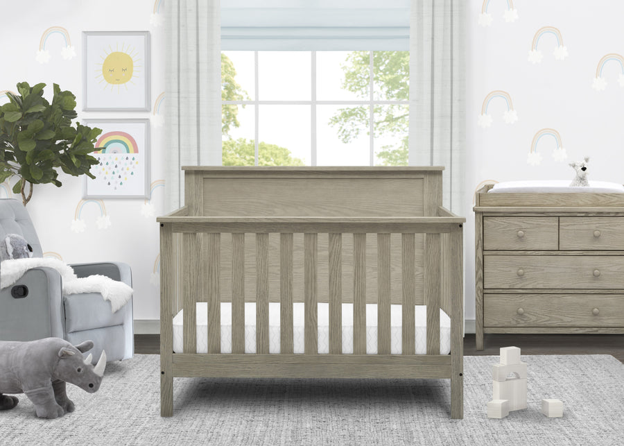 Textured Limestone (1340) 1-Middleton 4-in-1 Convertible Baby Crib