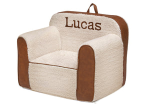 Cream Sherpa with Brown Leather (5047) 4