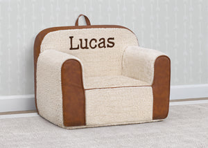 Cream Sherpa with Brown Leather (5047) 5