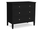 Epic 3 Drawer Dresser with Interlocking Drawers Black (001) 3-Epic 3 Drawer Dresser with Interlocking Drawers