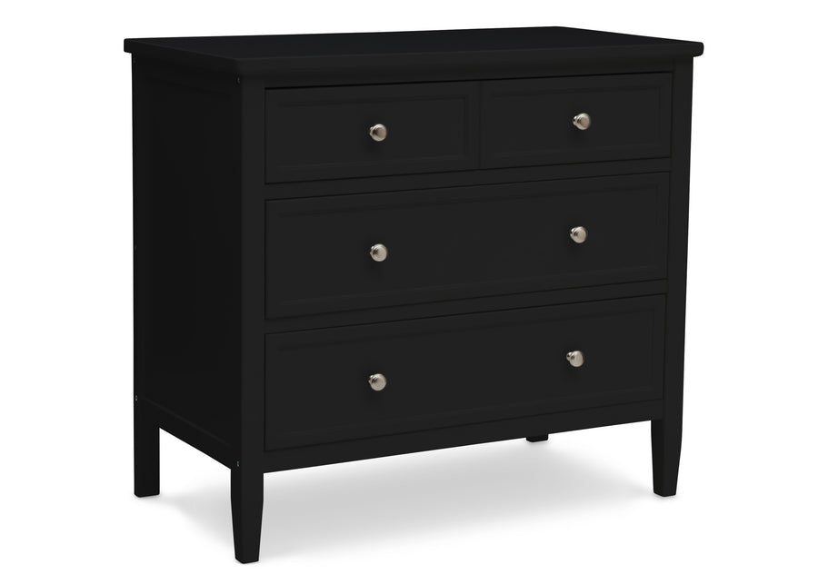 Epic 3 Drawer Dresser with Interlocking Drawers Black (001) 3-Epic 3 Drawer Dresser with Interlocking Drawers