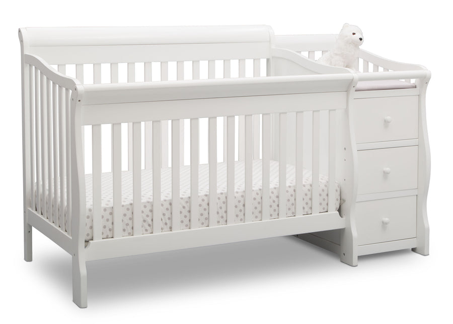 Bianca White (130) 15-Princeton Junction Convertible Crib and Changer