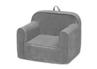 Grey Suede (5000) 4-Embroidered Foam Chair