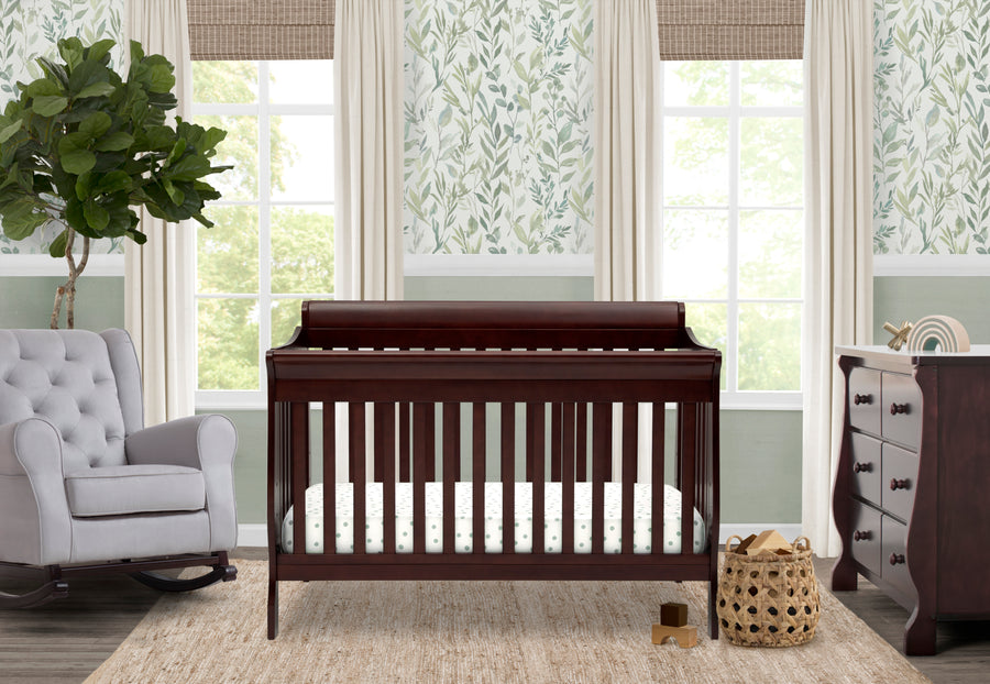 Espresso Cherry (205) 9-Canton 6-in-1 Convertible Crib