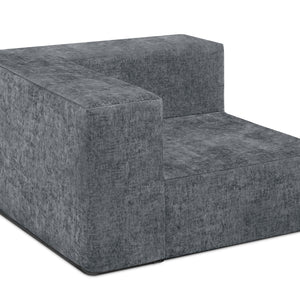 Grey Suede (5000) 14-Cozee Corner Chair