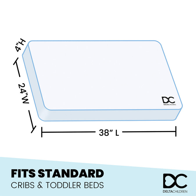 No Color (NO) 3-Spring Breeze 4-inch Breathable Mini Baby Crib Mattress with Cloud Core