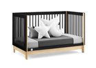 Ebony with Natural (1482) 5-babyGap Tate 4-in-1 Convertible Crib