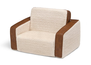 Cream Sherpa with Brown Leather (5047) 9