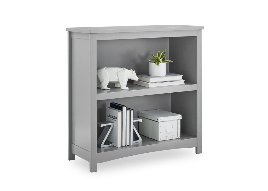 Grey (026) 3-Universal 2-Shelf Bookcase