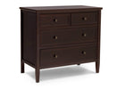 Walnut Espresso (1324) 6-Epic 3 Drawer Dresser with Interlocking Drawers