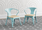 Aqua with Natural (478) 4-Bistro 2-Piece Chair Set