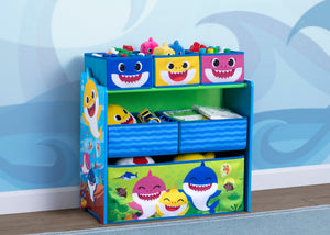 2-in-1 Montessori 6 Bin Colourful Toy Storage Unit