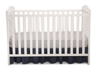 White (100) 12-Capri 3-in-1-Crib