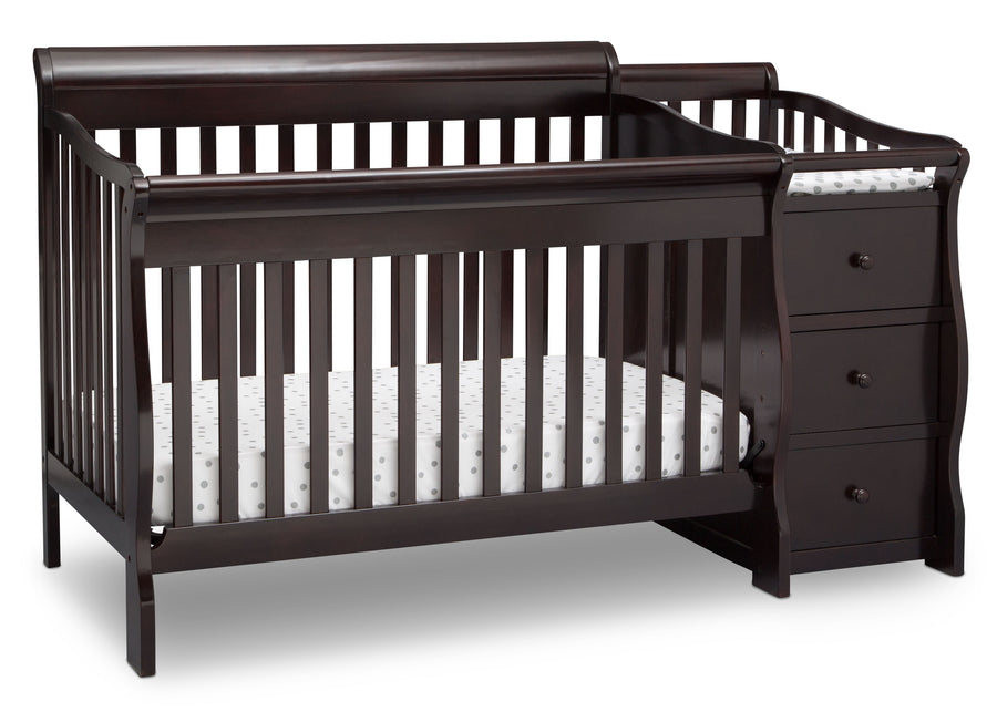 Dark Chocolate (207) 9-Princeton Junction Convertible Crib and Changer