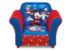 Mickey Hot Dog (1054) 2-Mickey Mouse Kids Upholstered Chair with Sculpted Plastic Frame